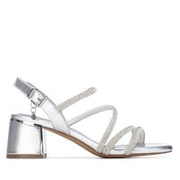 Xti Donna Sandalo con tacco 145260 Argento