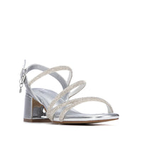 Xti Damen Sandale mit Absatz 145260 Silber