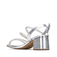 Xti Damen Sandale mit Absatz 145260 Silber
