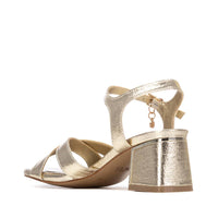 Xti Mujer Sandalia con tacón 145344 Oro