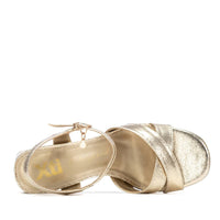 Xti Mujer Sandalia con tacón 145344 Oro