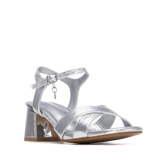 Xti Femme Sandale à talon 145344 Argent