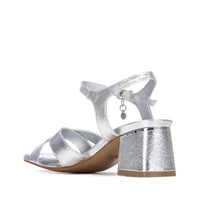 Xti Damen Sandale mit Absatz 145344 Silber