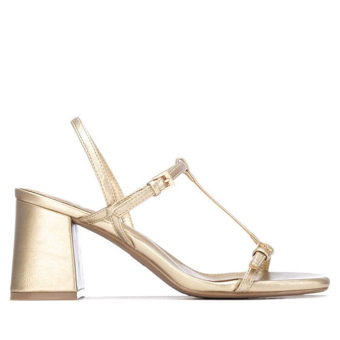 Xti Donna Sandalo con tacco 145446 Oro