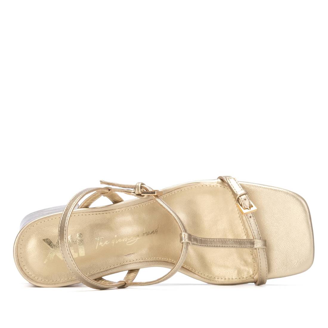 Xti Mujer Sandalia con tacón 145446 Oro