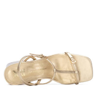 Xti Mujer Sandalia con tacón 145446 Oro