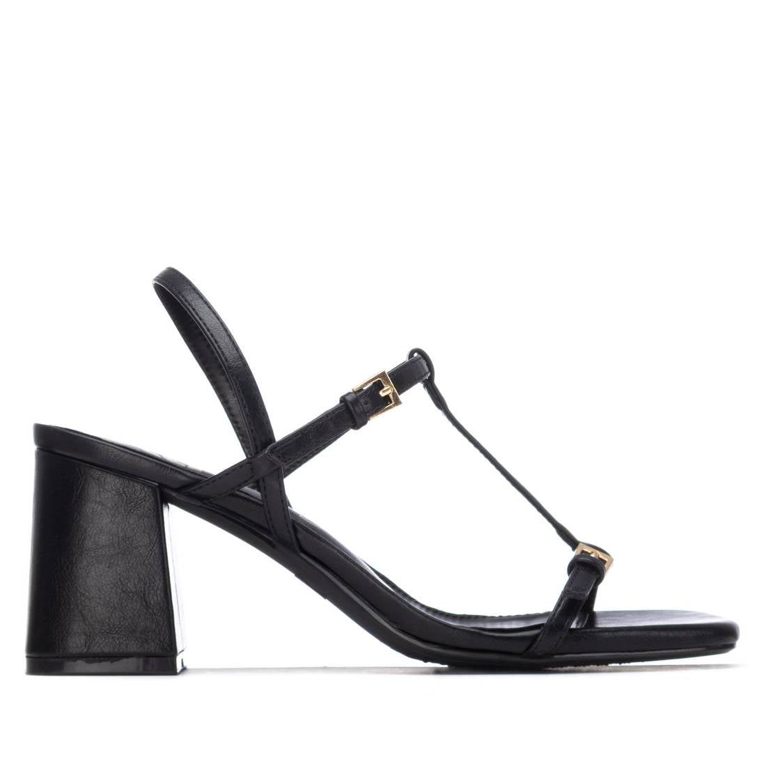 Xti Mujer Sandalia con tacón 145446 Negro