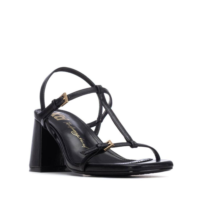 Xti Donna Sandalo con tacco 145446 Nero