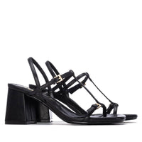 Xti Mujer Sandalia con tacón 145446 Negro