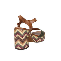 Marco Tozzi Mujer Sandalia con tacón 2-28008-42 Verde oscuro