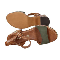 Marco Tozzi Mujer Sandalia con tacón 2-28008-42 Verde oscuro