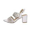 Marco Tozzi Mujer Sandalia con tacón 2-28301-46 Blanco/Oro