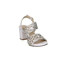 Marco Tozzi Mujer Sandalia con tacón 2-28301-46 Blanco/Oro