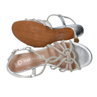 Marco Tozzi Donna Sandalo con tacco 2-28313-46 Argento