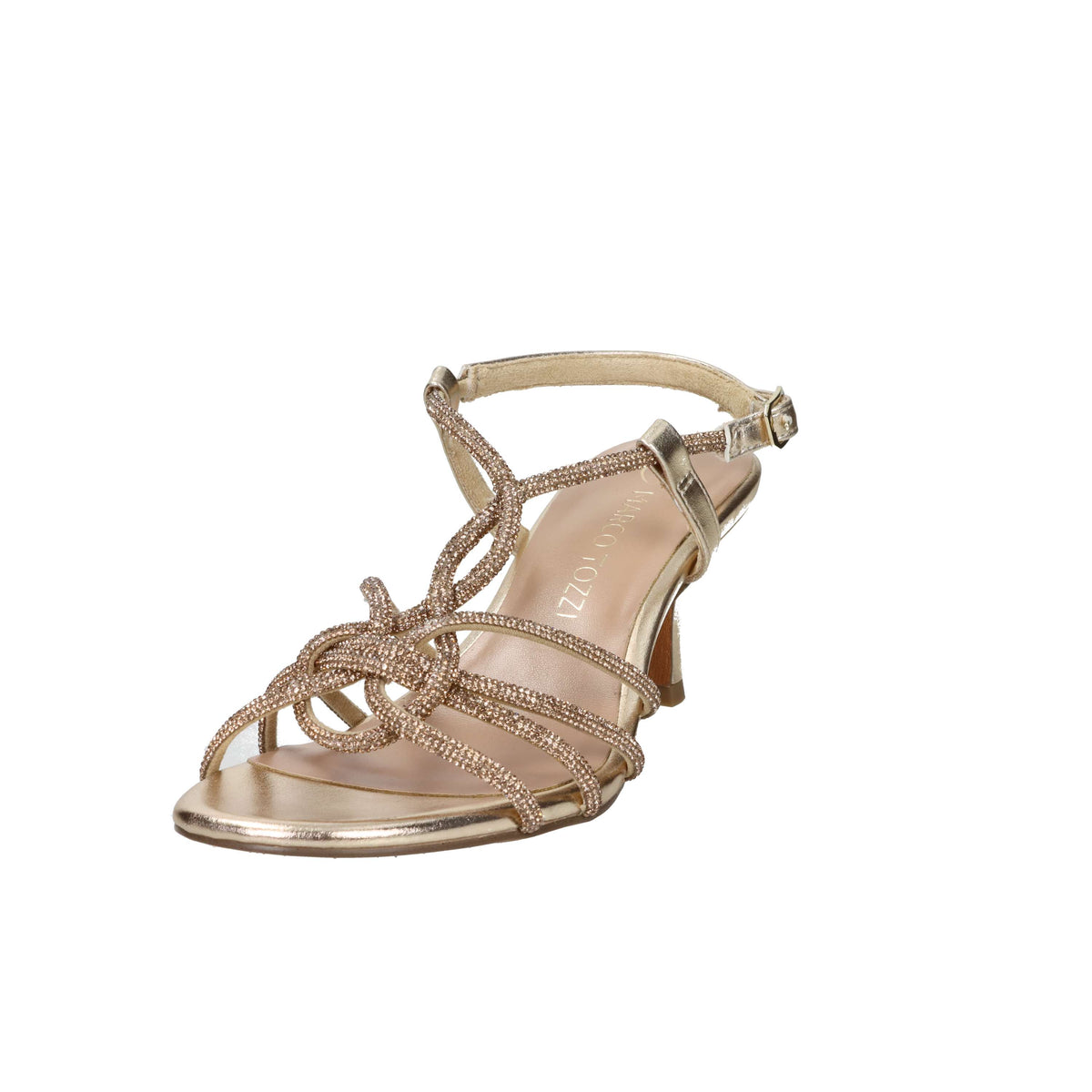 Marco Tozzi Damen Sandalen mit Absatz 2-28313-46 Gold