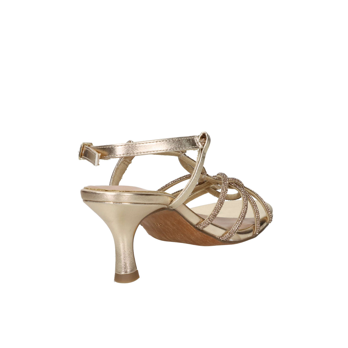 Marco Tozzi Damen Sandalen mit Absatz 2-28313-46 Gold