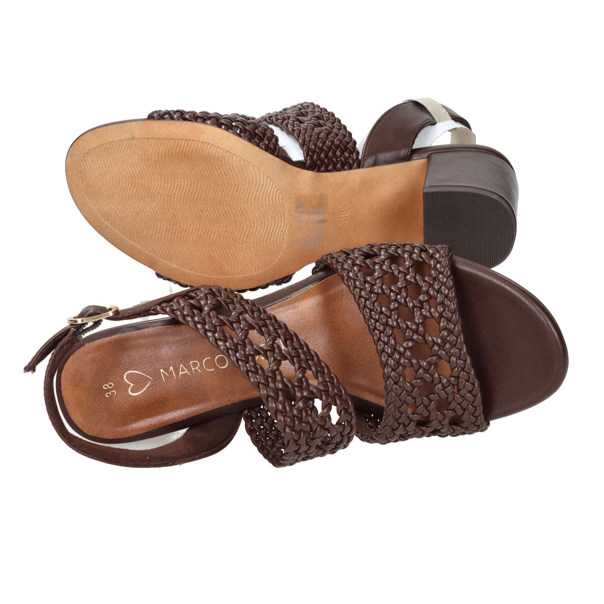 Marco Tozzi Donna Sandalo con tacco 2-28301-304 Marrone