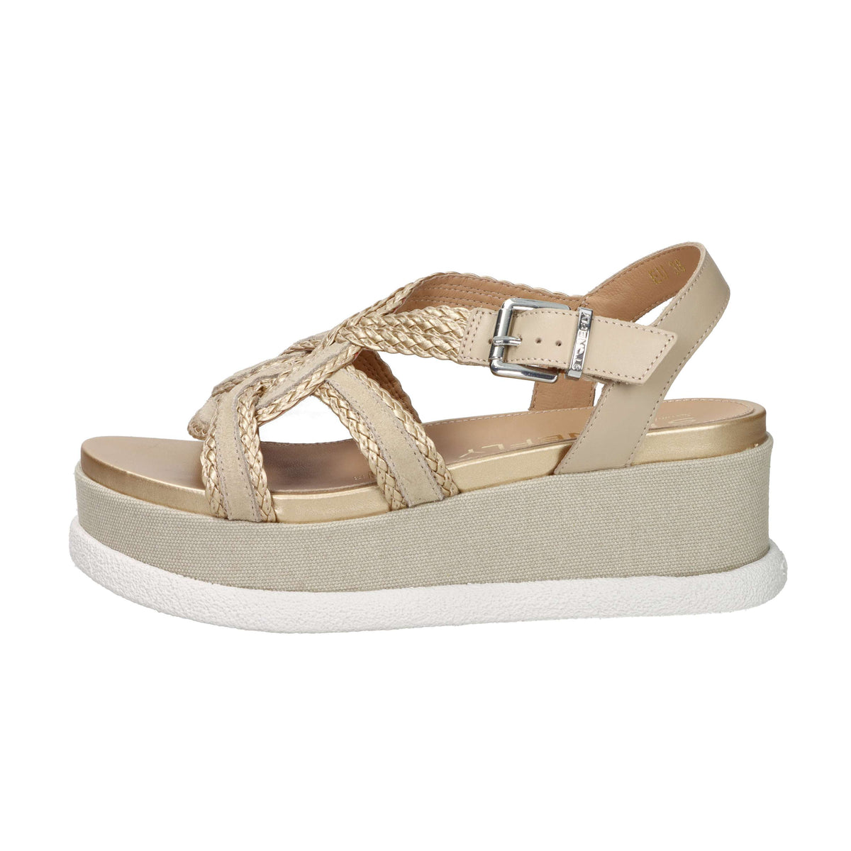 Stonefly Women's Wedge Sandal 223736 Beige/Gold