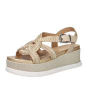 Stonefly Donna Sandalo con zeppa 223736 Beige/Oro