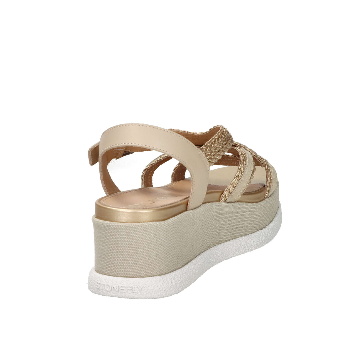 Stonefly Women's Wedge Sandal 223736 Beige/Gold