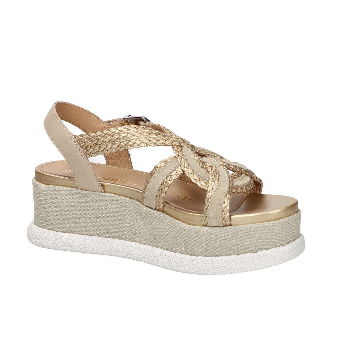 Stonefly Women's Wedge Sandal 223736 Beige/Gold