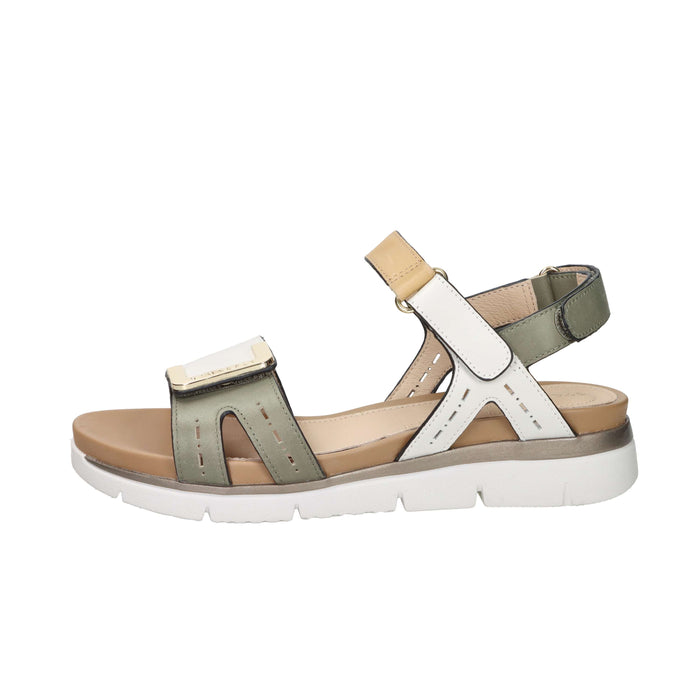 Stonefly Femme Sandale basse 220834 Beige/Vert foncé