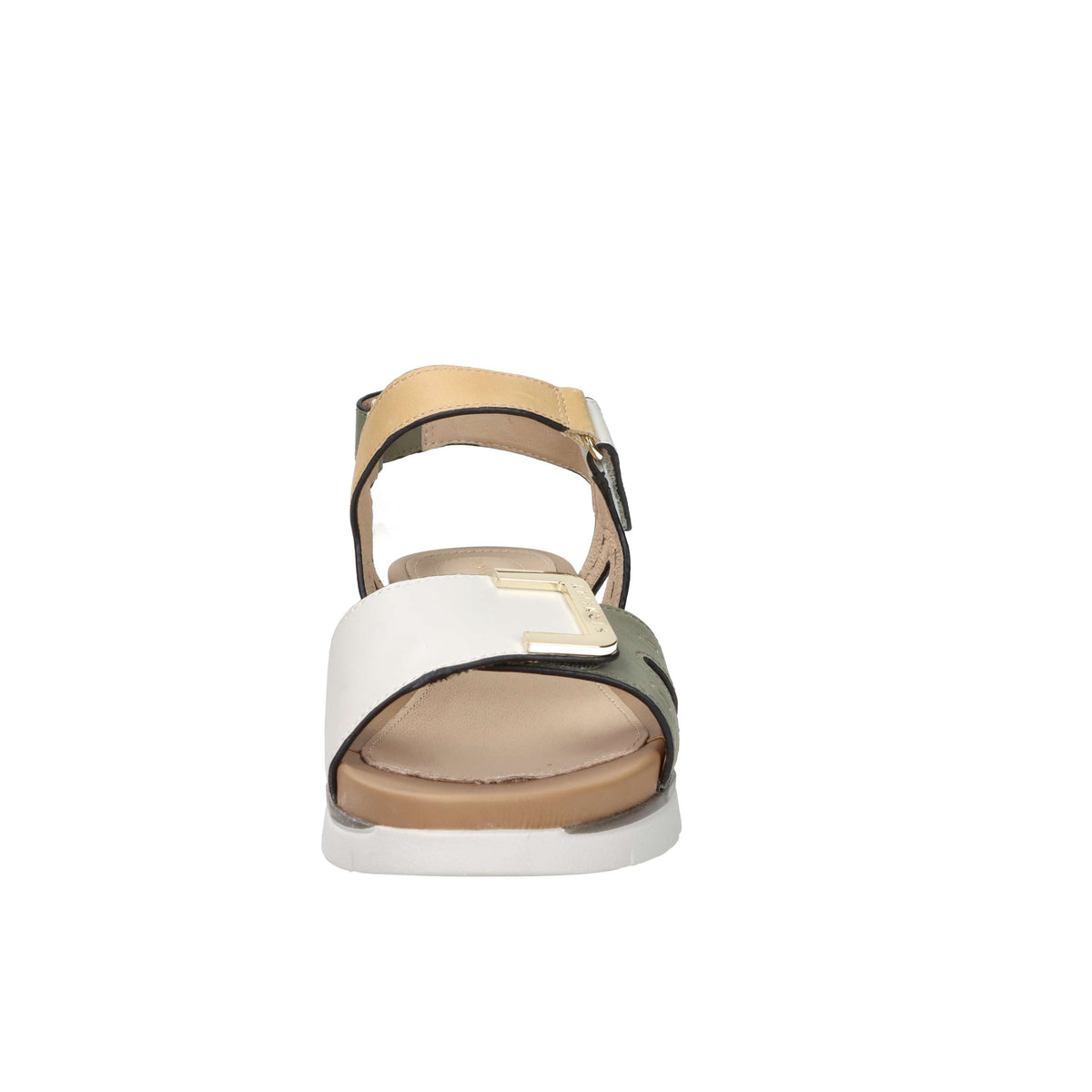 Stonefly Damen Flache Sandale 220834 Beige/Grün