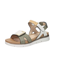 Stonefly Damen Flache Sandale 220834 Beige/Grün