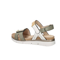 Stonefly Damen Flache Sandale 220834 Beige/Grün