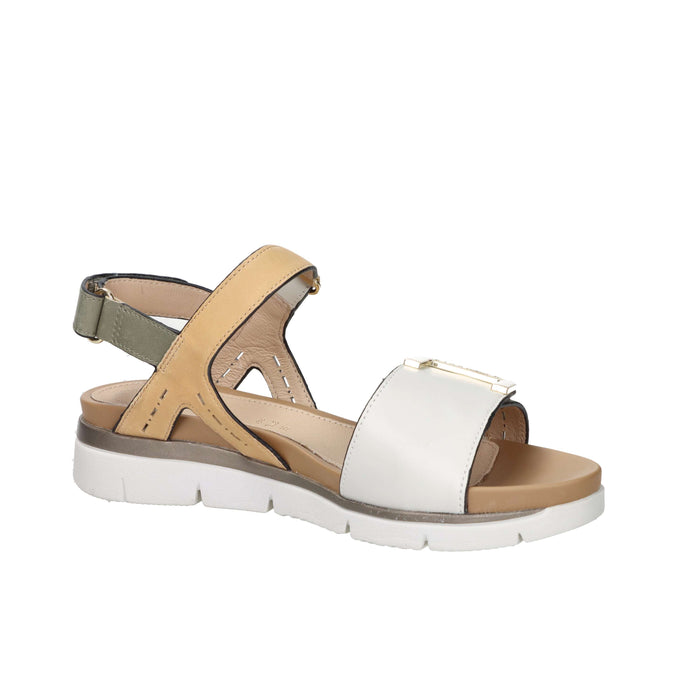 Stonefly Femme Sandale basse 220834 Beige/Vert foncé