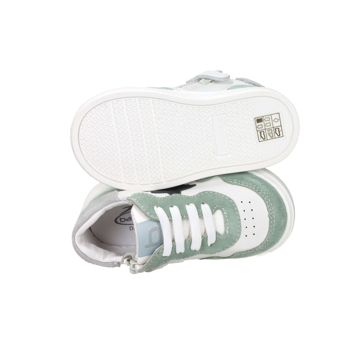 Balducci Enfants et adolescents Baskets CITA7233 Blanc/Vert