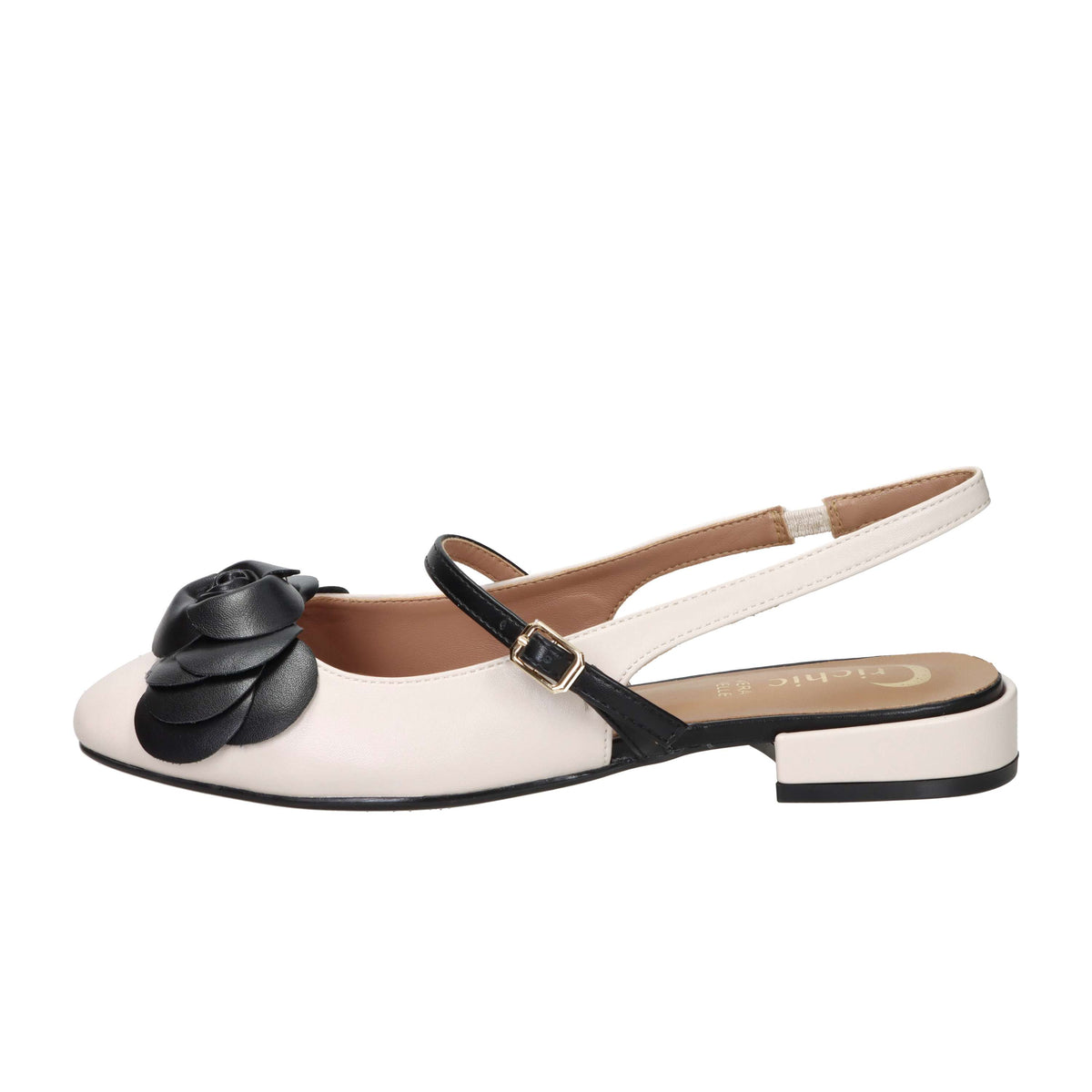 Crichic Women's Slingback 3614-3 Beige/Black