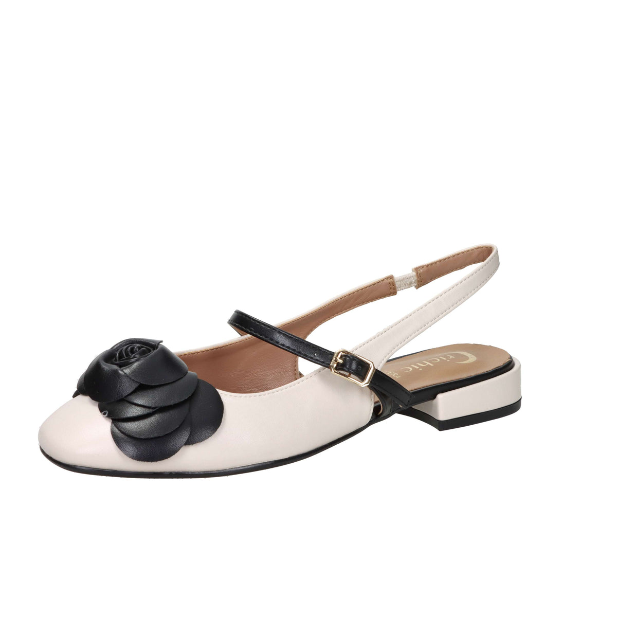 Crichic Women's Slingback 3614-3 Beige/Black