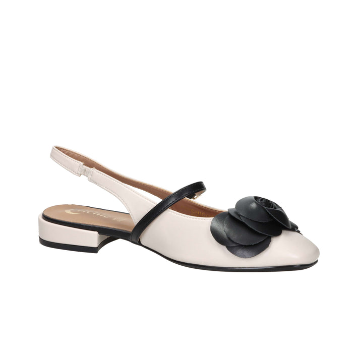 Crichic Donna Slingback 3614-3 Beige/Nero