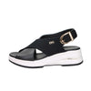 Donna Serena Women's Wedge Sandal 9M6091DM Black