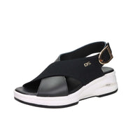 Donna Serena Women's Wedge Sandal 9M6091DM Black