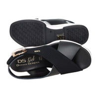 Donna Serena Women's Wedge Sandal 9M6091DM Black