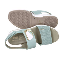 Donna Serena Women's Wedge Sandal 9M6092DM Aqua Green