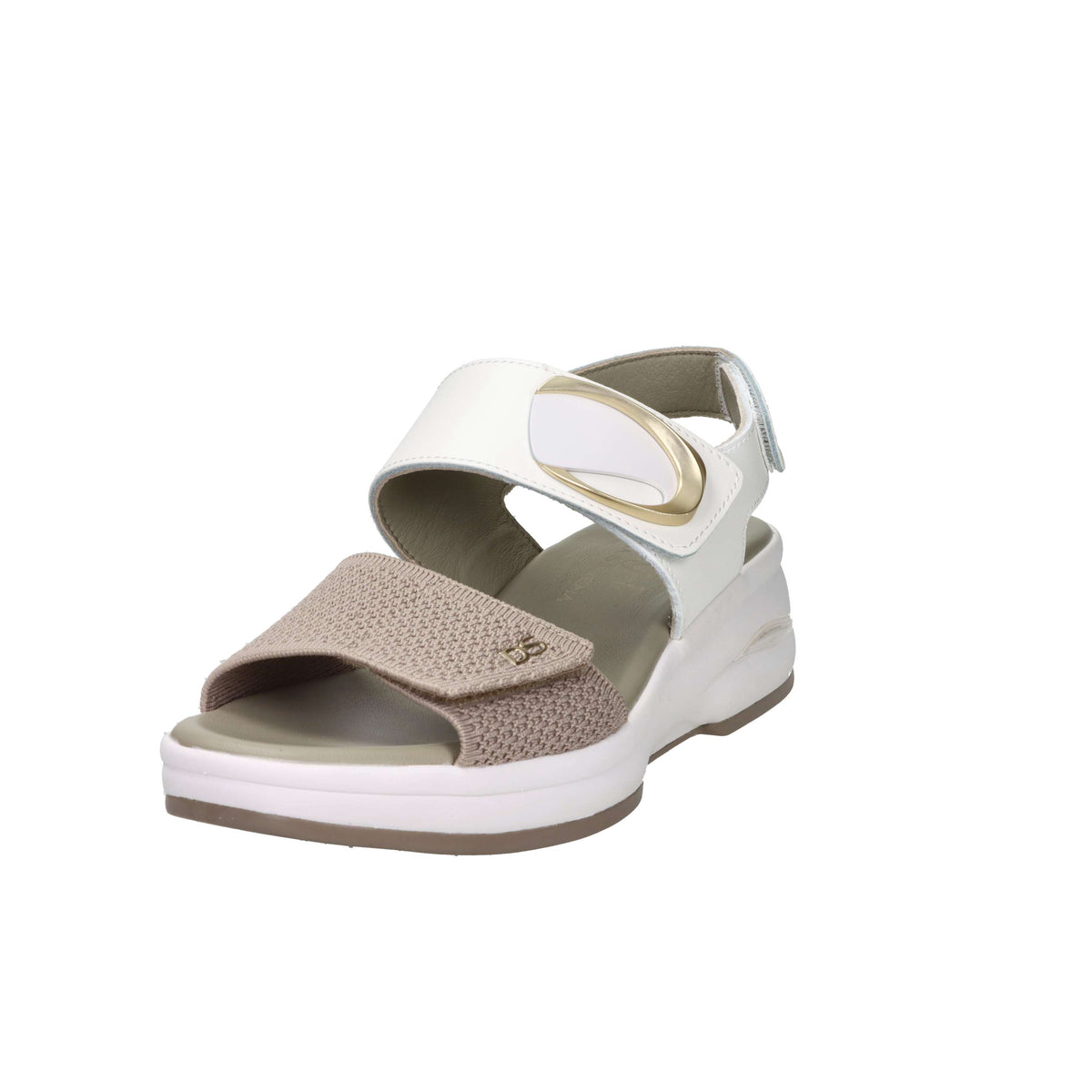 Donna Serena Women's Wedge Sandal 9M6092DM White/Beige