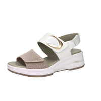 Donna Serena Women's Wedge Sandal 9M6092DM White/Beige