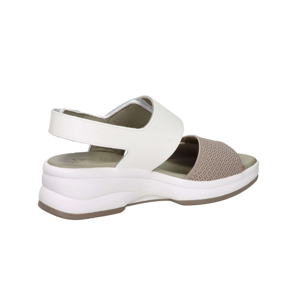 Donna Serena Women's Wedge Sandal 9M6092DM White/Beige