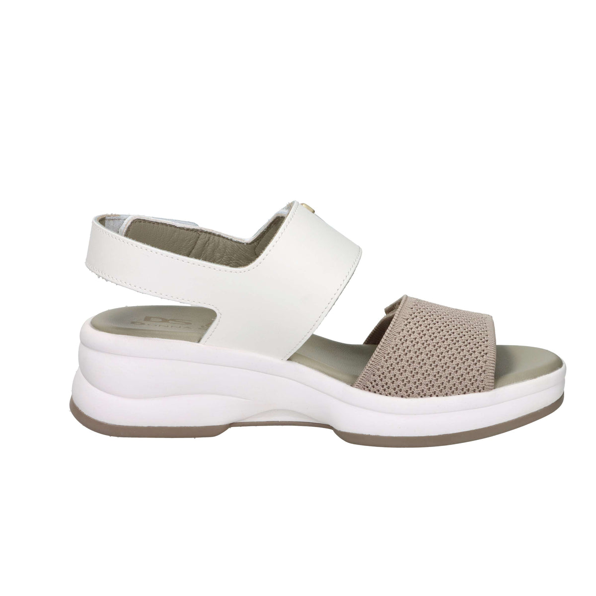 Donna Serena Women's Wedge Sandal 9M6092DM White/Beige