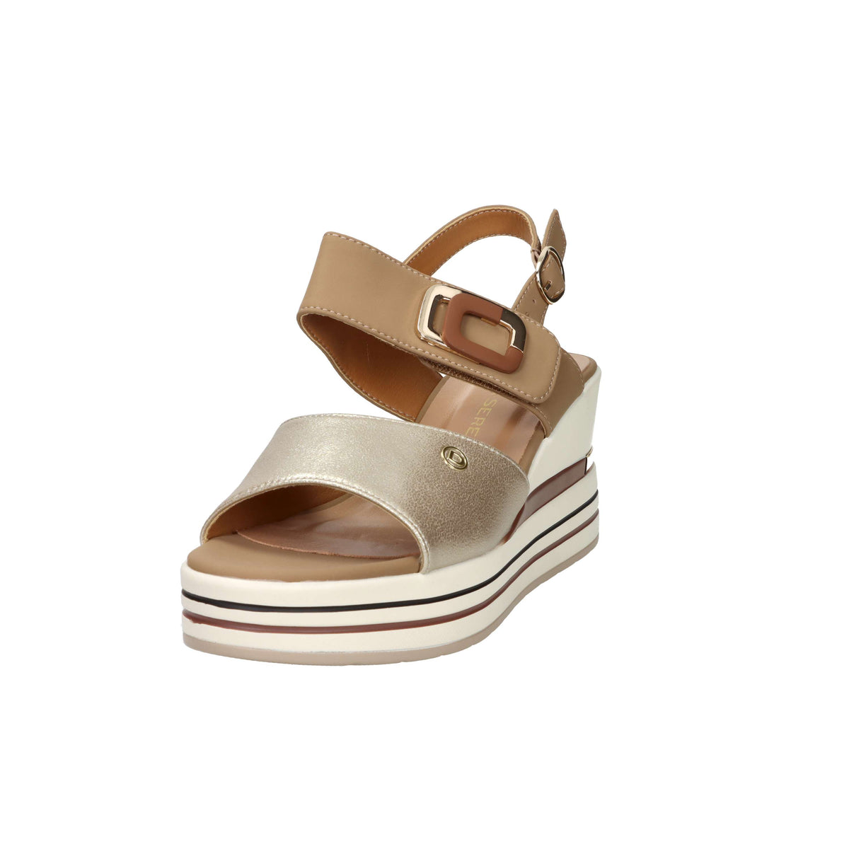 Women's Serena Donna Wedge Sandal 156076DM Cuoio