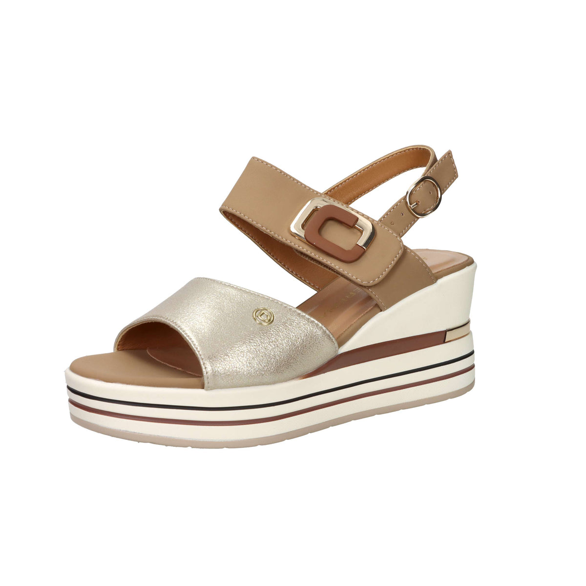 Women's Serena Donna Wedge Sandal 156076DM Cuoio