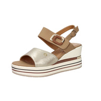 Women's Serena Donna Wedge Sandal 156076DM Cuoio