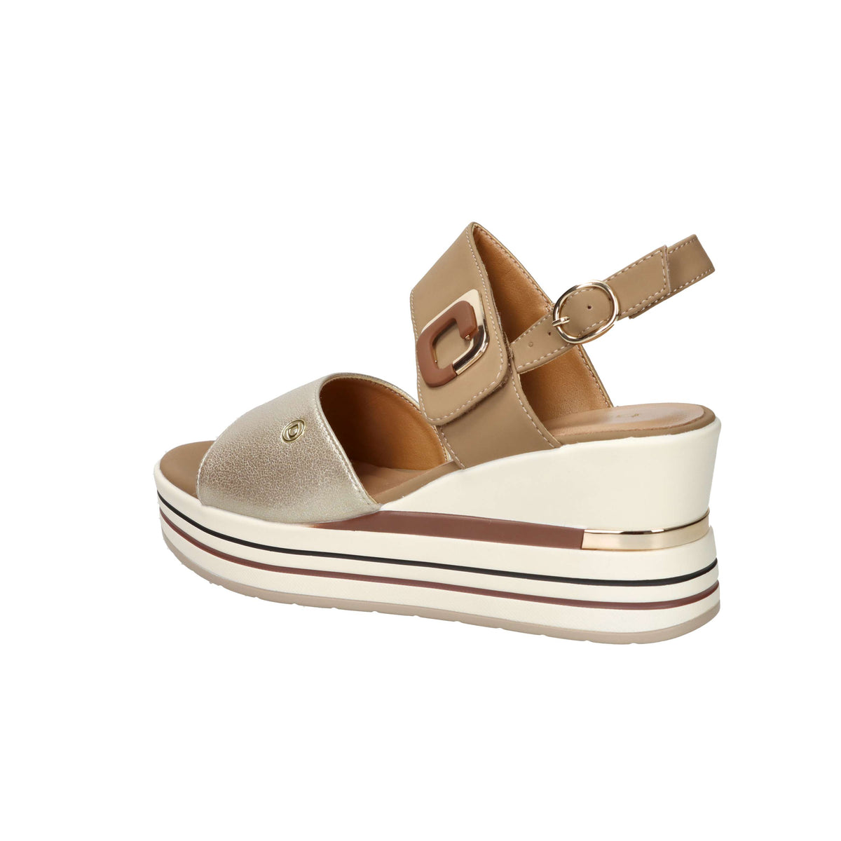 Women's Serena Donna Wedge Sandal 156076DM Cuoio
