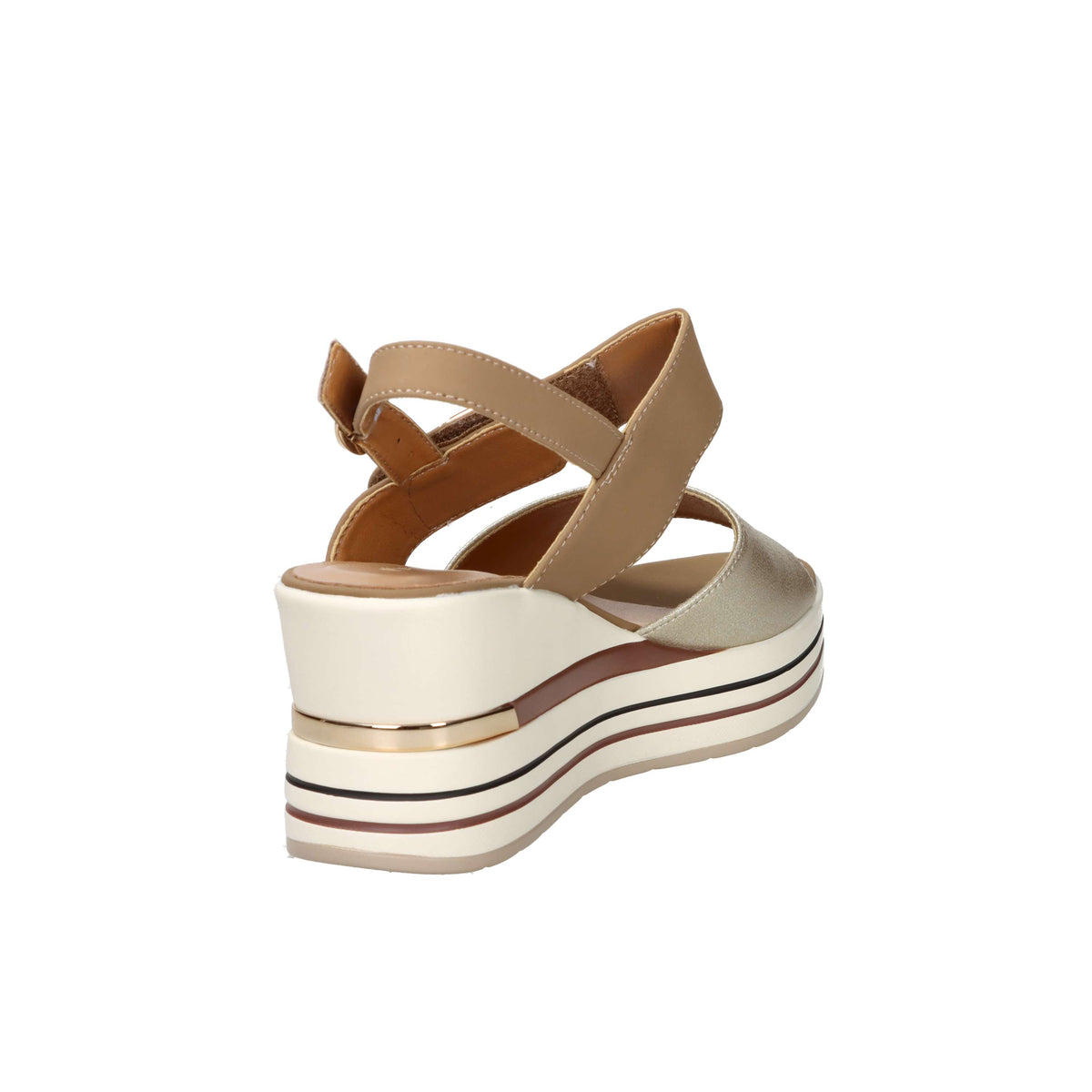 Women's Serena Donna Wedge Sandal 156076DM Cuoio
