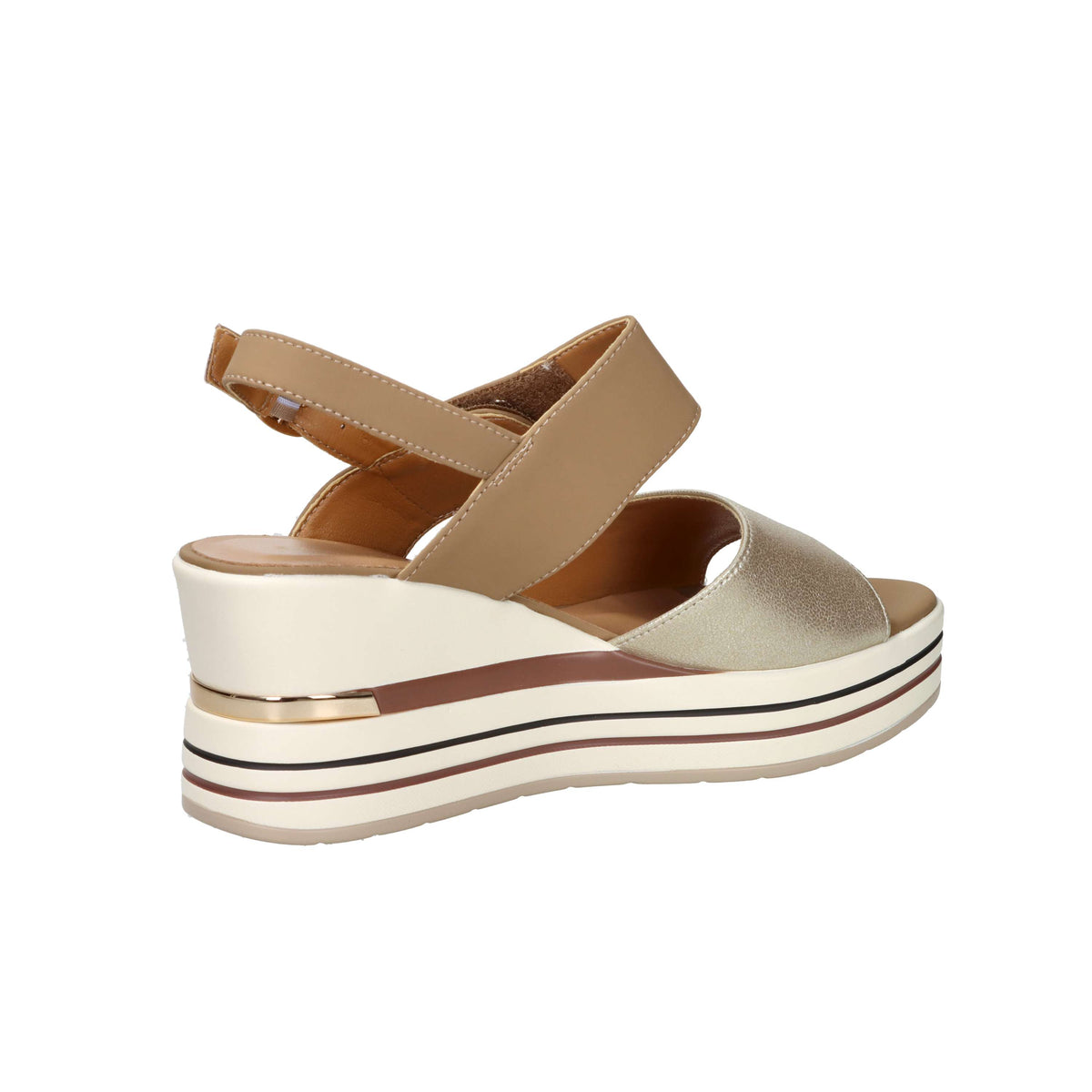 Women's Serena Donna Wedge Sandal 156076DM Cuoio