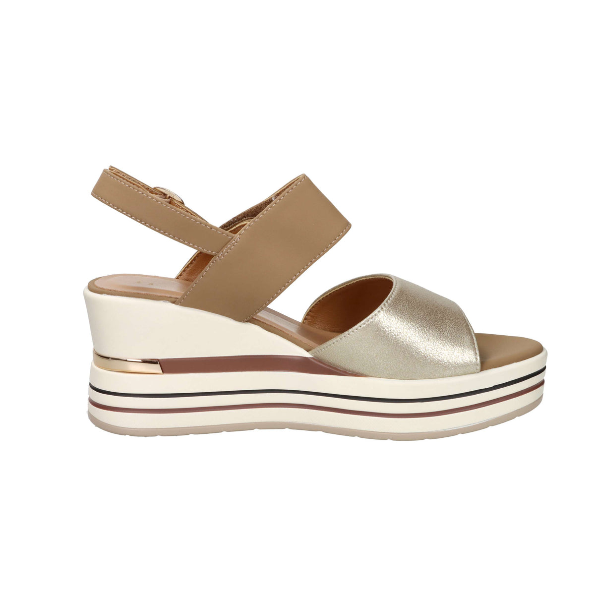 Women's Serena Donna Wedge Sandal 156076DM Cuoio