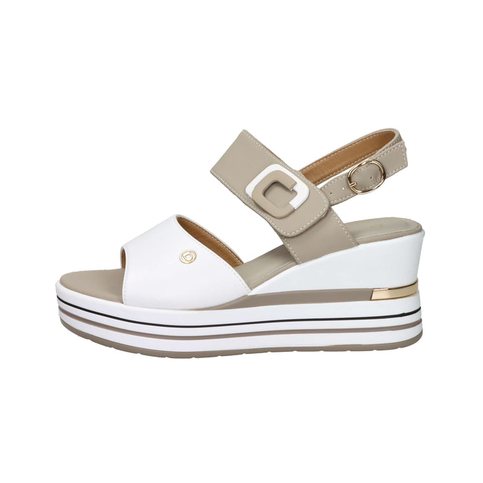 Donna Serena Donna Sandalo con zeppa 156076DM Bianco